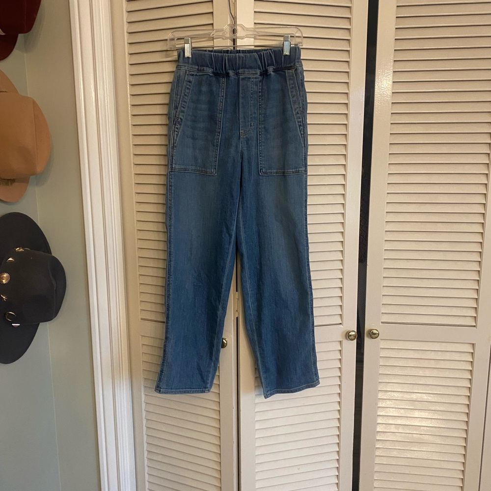 Madewell elastic waistband jeans